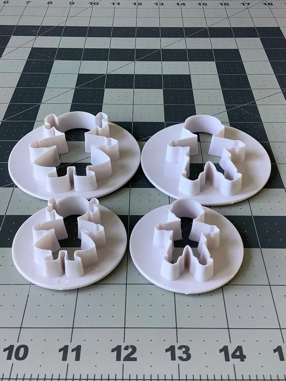 Set of 4 Boy & Girl Cookie Cutters – 2 Sizes Fondant Clay Baking Molds